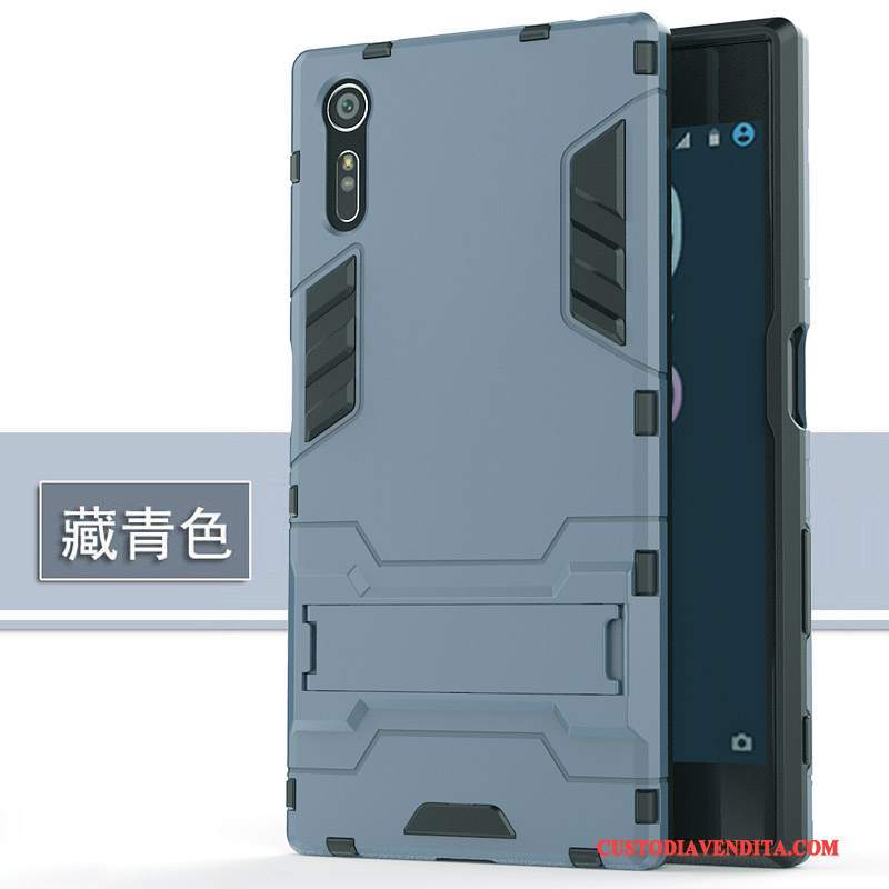 Custodia Sony Xperia Xz Silicone Macchiatitelefono, Cover Sony Xperia Xz Protezione Blu Anti-caduta