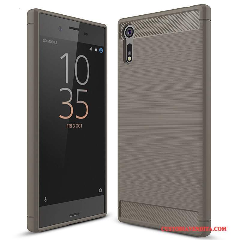 Custodia Sony Xperia Xz Silicone Telefono Rosso, Cover Sony Xperia Xz Protezione Morbido Tutto Incluso