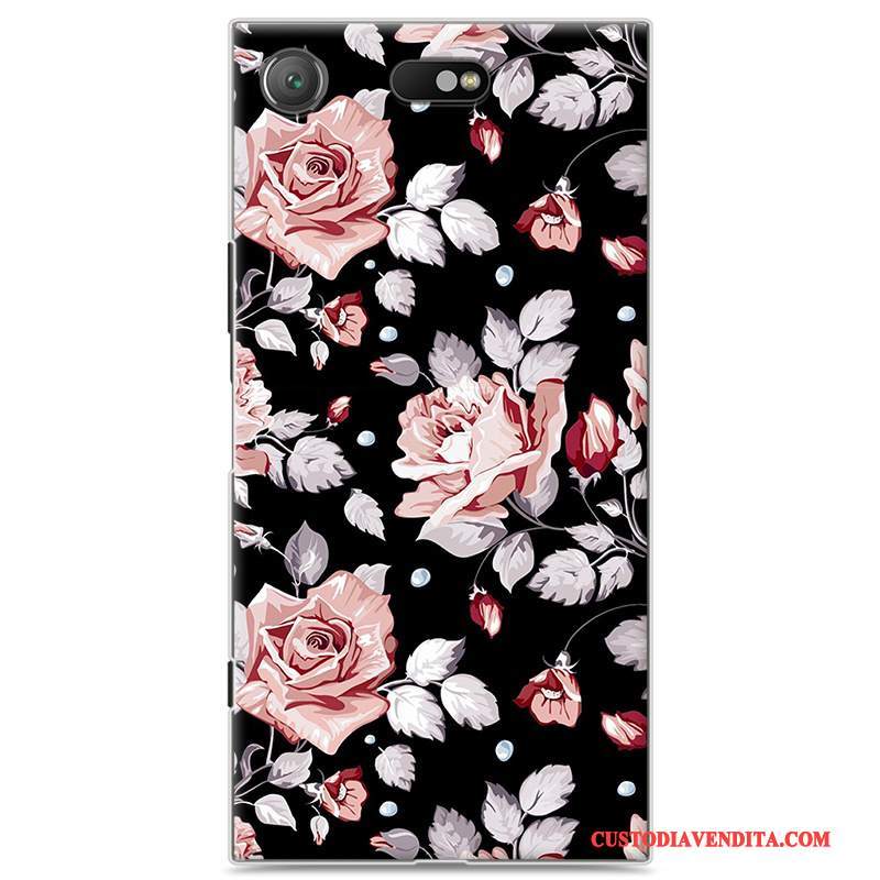 Custodia Sony Xperia Xz1 Compact Cartone Animato Difficile Anti-caduta, Cover Sony Xperia Xz1 Compact Telefono Rosa