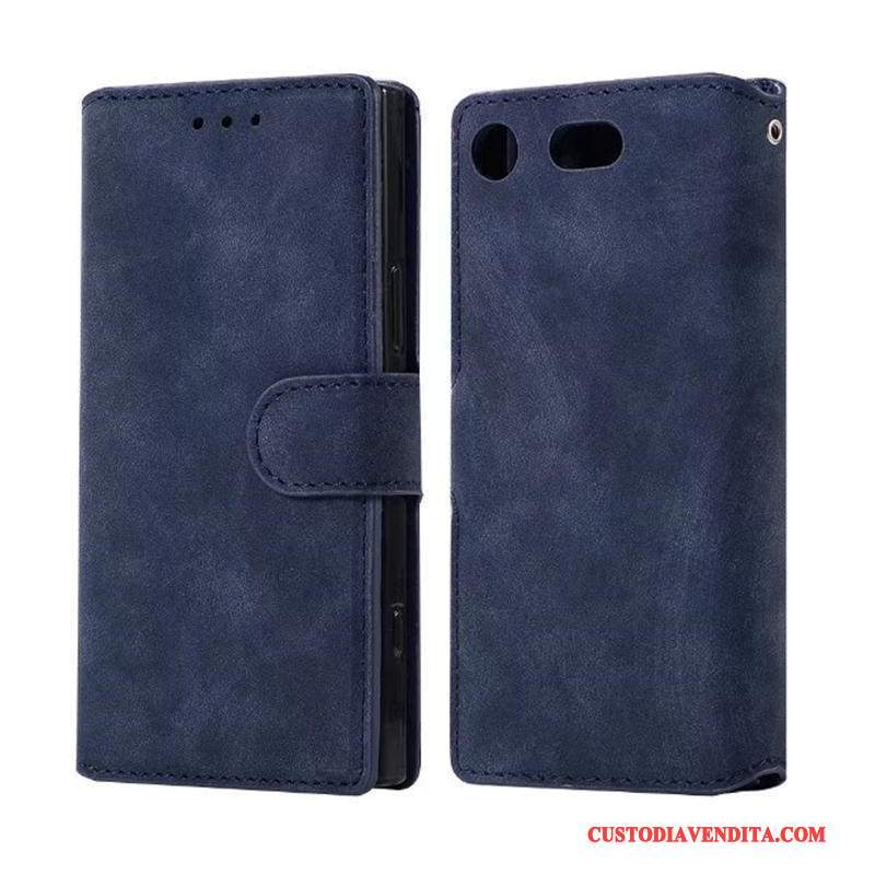 Custodia Sony Xperia Xz1 Compact Pelle Carta Morbido, Cover Sony Xperia Xz1 Compact Protezione Telefono