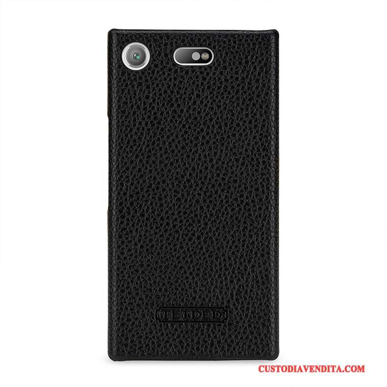 Custodia Sony Xperia Xz1 Compact Pelle Verdetelefono, Cover Sony Xperia Xz1 Compact Protezione Colore Profondo Anti-caduta