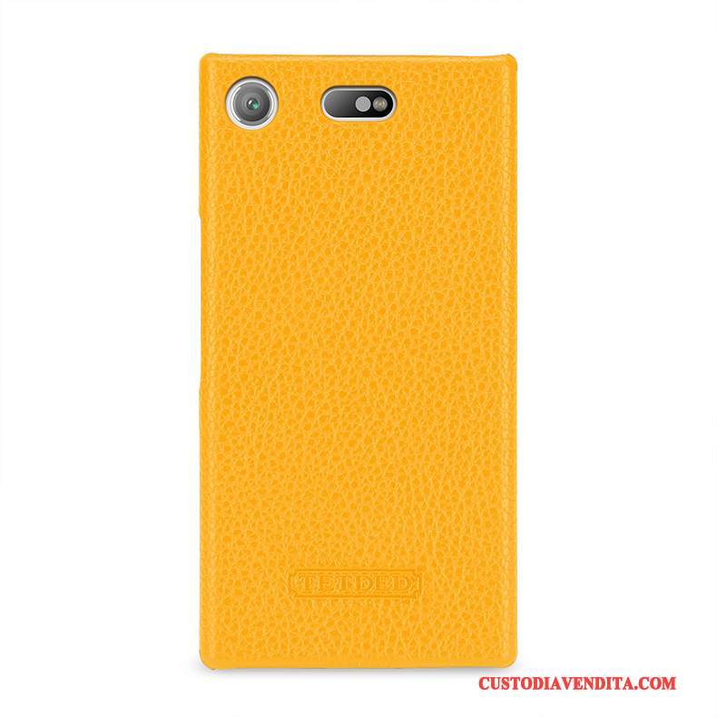 Custodia Sony Xperia Xz1 Compact Pelle Verdetelefono, Cover Sony Xperia Xz1 Compact Protezione Colore Profondo Anti-caduta