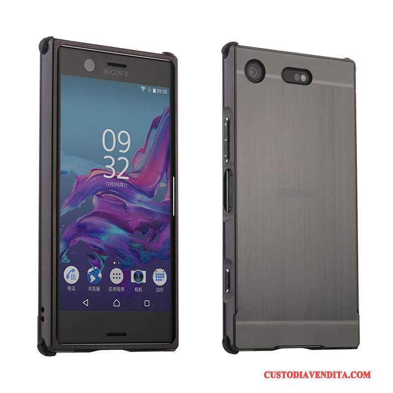 Custodia Sony Xperia Xz1 Compact Protezione Colore Profondo Grigio, Cover Sony Xperia Xz1 Compact Telaio Anti-caduta