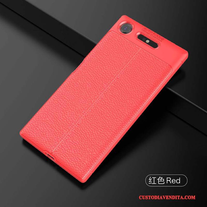 Custodia Sony Xperia Xz1 Protezione Modello Rosso, Cover Sony Xperia Xz1 Pelle Tendenzatelefono