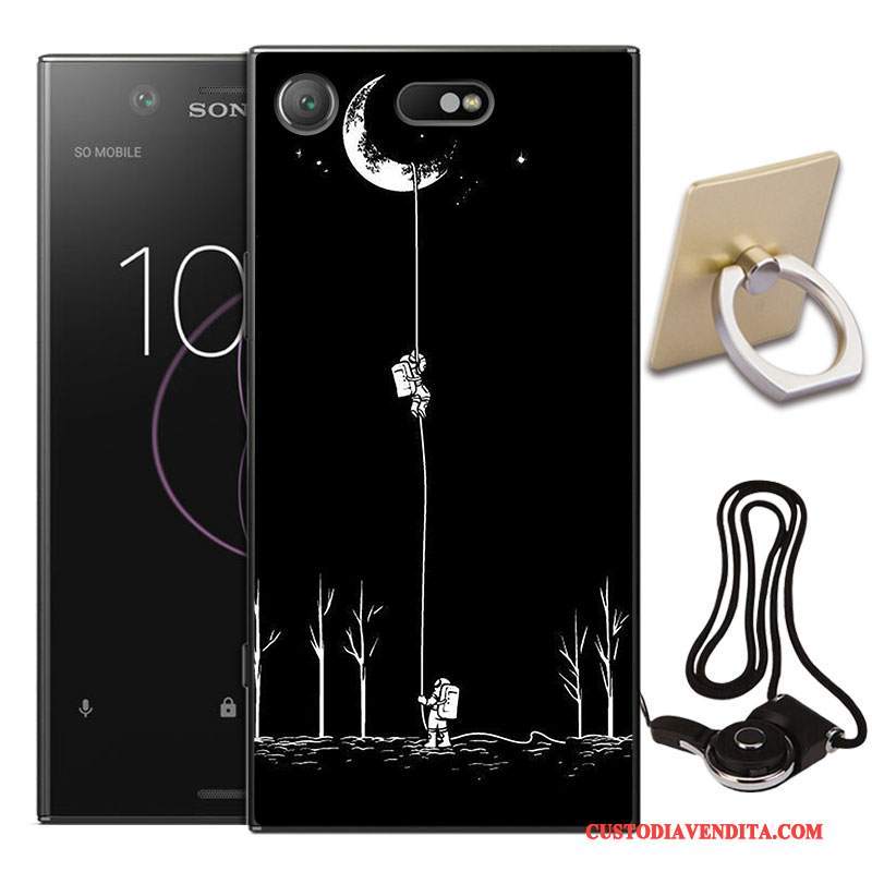 Custodia Sony Xperia Xz1 Silicone Tutto Incluso Blu, Cover Sony Xperia Xz1 Protezione Anti-caduta Di Personalità