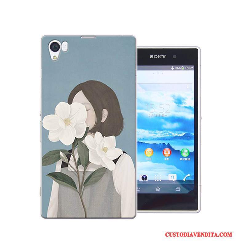 Custodia Sony Xperia Z1 Colore Anti-caduta Difficile, Cover Sony Xperia Z1 Protezione Rosatelefono