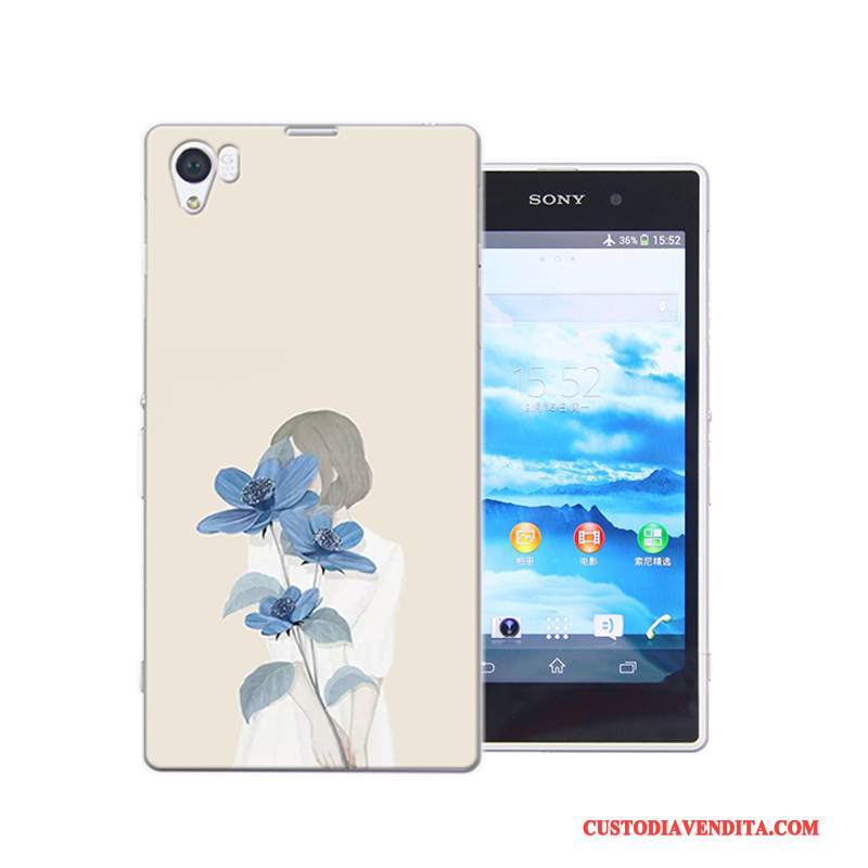 Custodia Sony Xperia Z1 Colore Anti-caduta Difficile, Cover Sony Xperia Z1 Protezione Rosatelefono