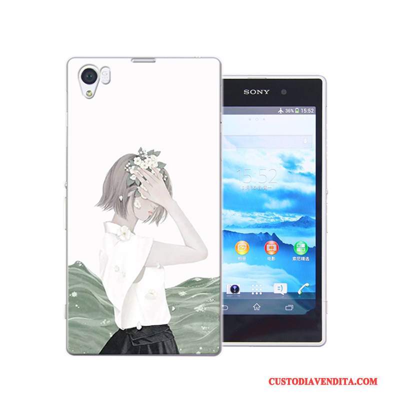 Custodia Sony Xperia Z1 Colore Anti-caduta Difficile, Cover Sony Xperia Z1 Protezione Rosatelefono