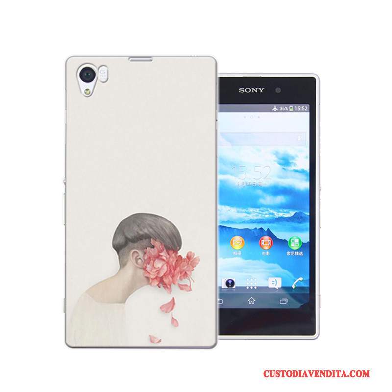 Custodia Sony Xperia Z1 Colore Anti-caduta Difficile, Cover Sony Xperia Z1 Protezione Rosatelefono