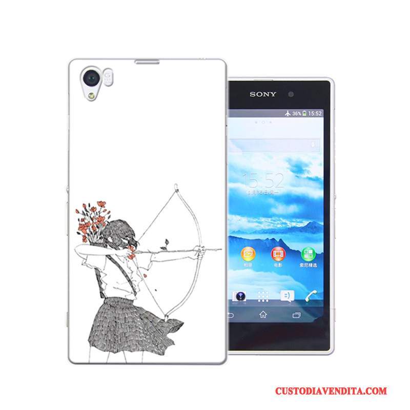 Custodia Sony Xperia Z1 Colore Anti-caduta Difficile, Cover Sony Xperia Z1 Protezione Rosatelefono