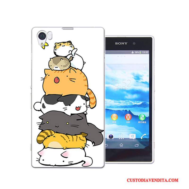 Custodia Sony Xperia Z1 Colore Difficile Anti-caduta, Cover Sony Xperia Z1 Cartone Animato Telefono