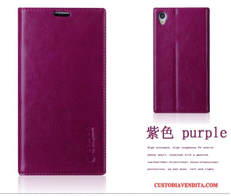 Custodia Sony Xperia Z1 Pelle Cachitelefono, Cover Sony Xperia Z1 Protezione