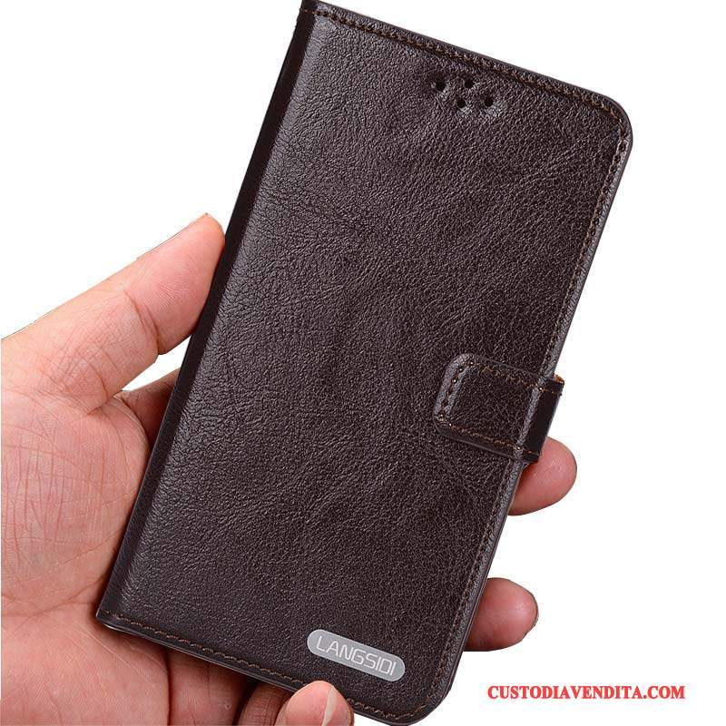 Custodia Sony Xperia Z1 Pelle Chiaro Semplici, Cover Sony Xperia Z1 Folio Telefono