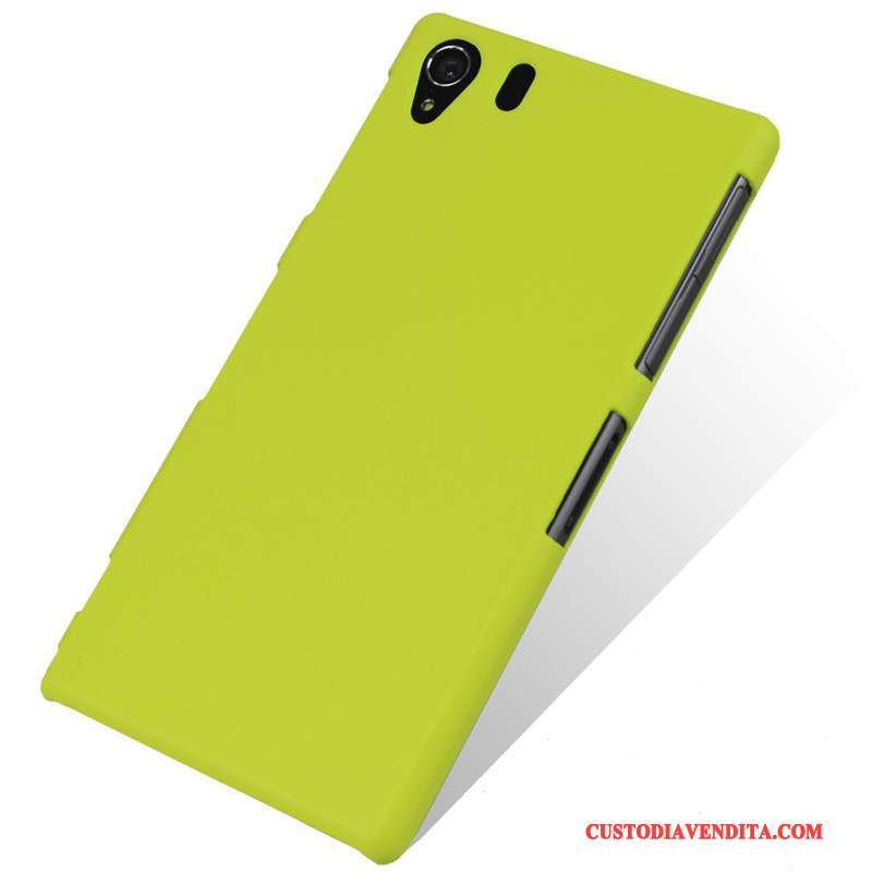 Custodia Sony Xperia Z1 Protezione Coperchio Posteriore Verde, Cover Sony Xperia Z1 Telefono