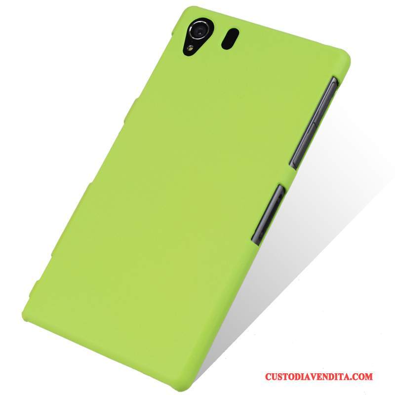 Custodia Sony Xperia Z1 Protezione Coperchio Posteriore Verde, Cover Sony Xperia Z1 Telefono