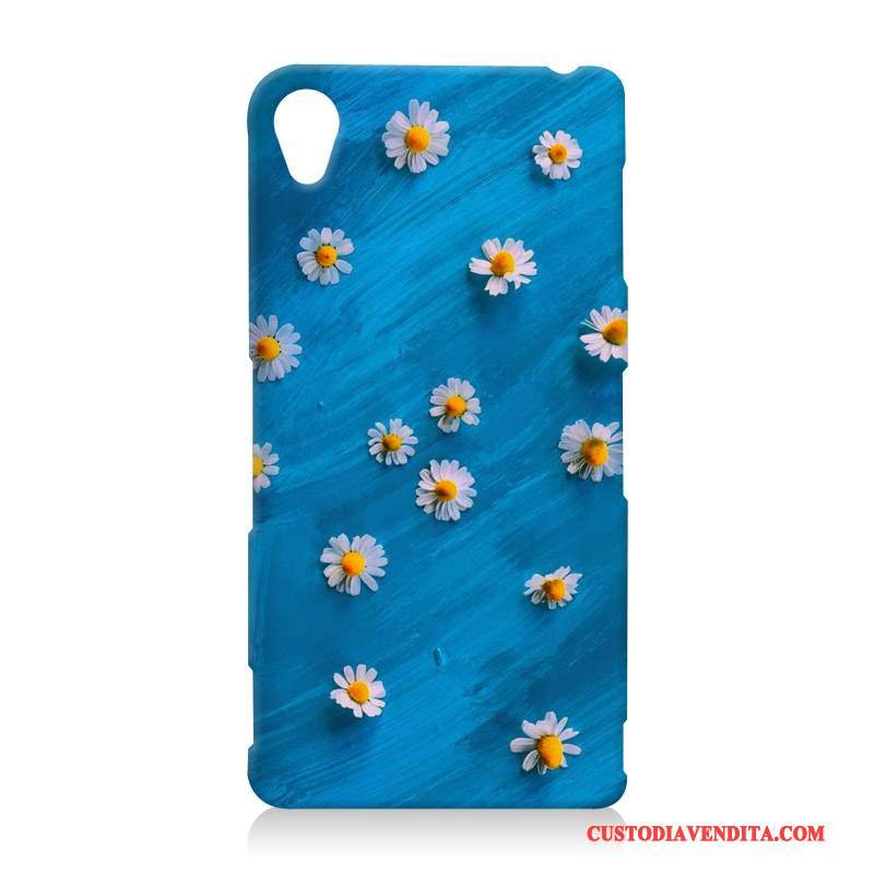 Custodia Sony Xperia Z3 Cartone Animato Anti-caduta Blu, Cover Sony Xperia Z3 Goffratura Nuovo Difficile