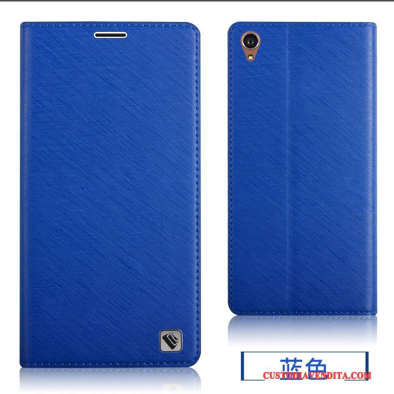 Custodia Sony Xperia Z3+ Pelle Colore Profondo Coperchio Posteriore, Cover Sony Xperia Z3+ Protezione Porpora Tutto Incluso