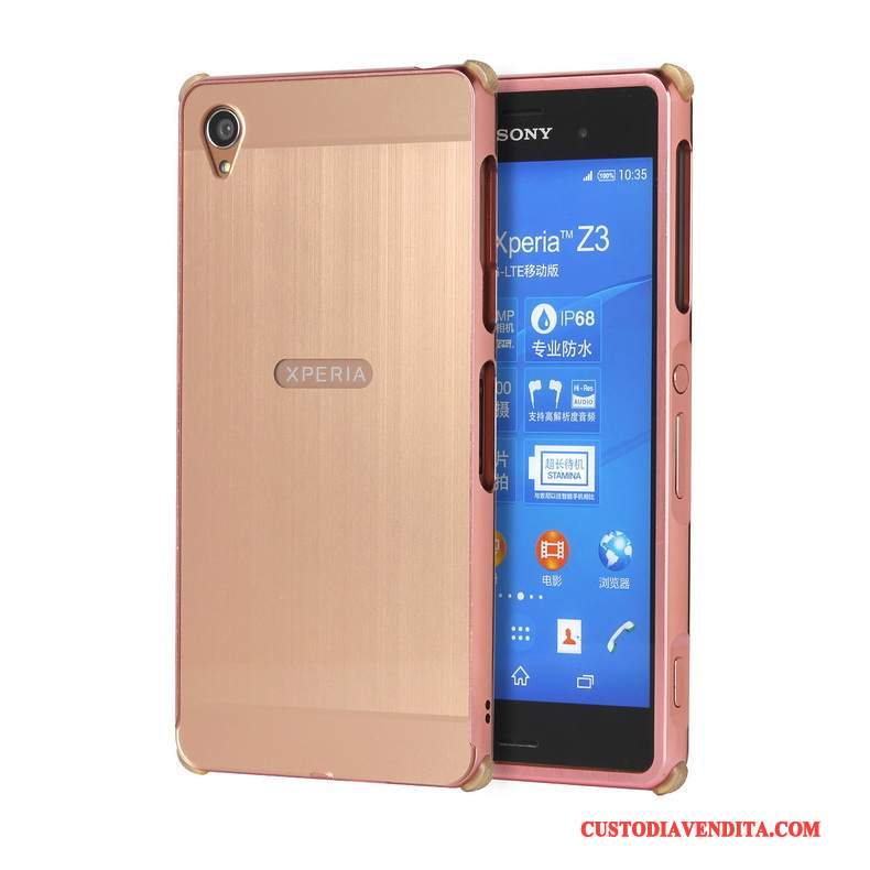 Custodia Sony Xperia Z3+ Protezione Anti-caduta Colore Profondo, Cover Sony Xperia Z3+ Coperchio Posteriore Grigio