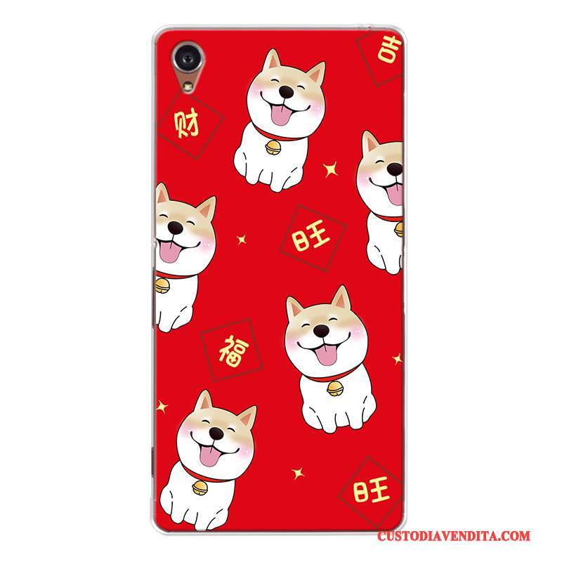 Custodia Sony Xperia Z5 Cartone Animato Ricchezzatelefono, Cover Sony Xperia Z5 Silicone Tutto Incluso Cane