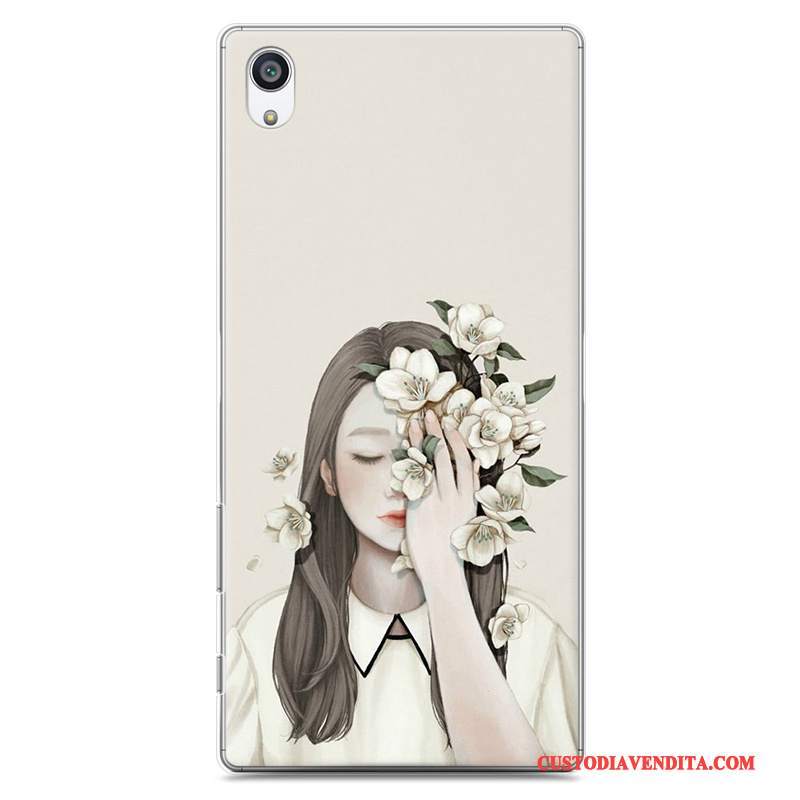 Custodia Sony Xperia Z5 Colore Telefono Difficile, Cover Sony Xperia Z5 Protezione Blu Chiaro Arte