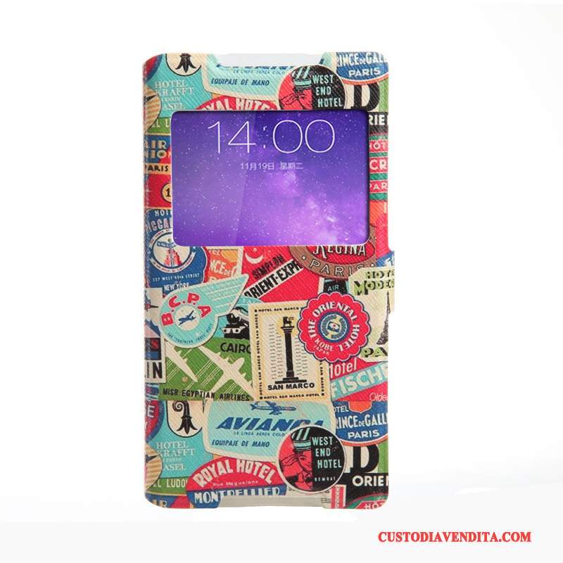 Custodia Sony Xperia Z5 Compact Protezione Blutelefono, Cover Sony Xperia Z5 Compact Colore Finestra Aperta Morbido