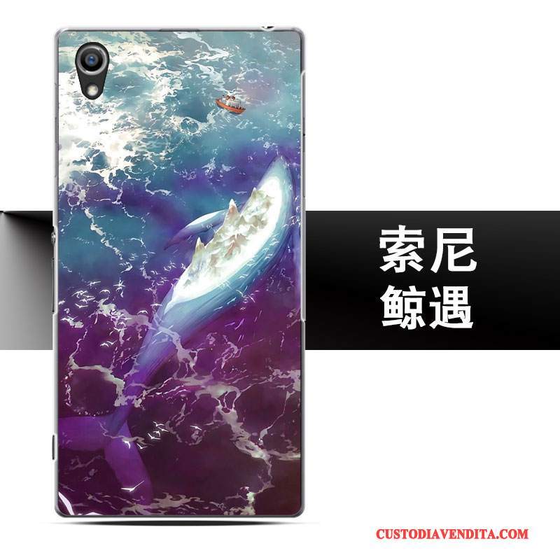 Custodia Sony Xperia Z5 Creativo Telefono Macchiati, Cover Sony Xperia Z5 Blu Anti-caduta