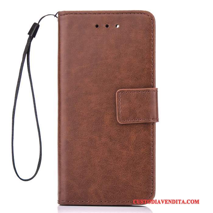 Custodia Sony Xperia Z5 Folio Anti-caduta Oro, Cover Sony Xperia Z5 Pelle Telefono