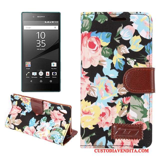 Custodia Sony Xperia Z5 Pelle Telefono Morbido, Cover Sony Xperia Z5 Colore Modello