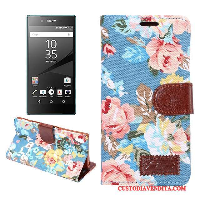 Custodia Sony Xperia Z5 Pelle Telefono Morbido, Cover Sony Xperia Z5 Colore Modello