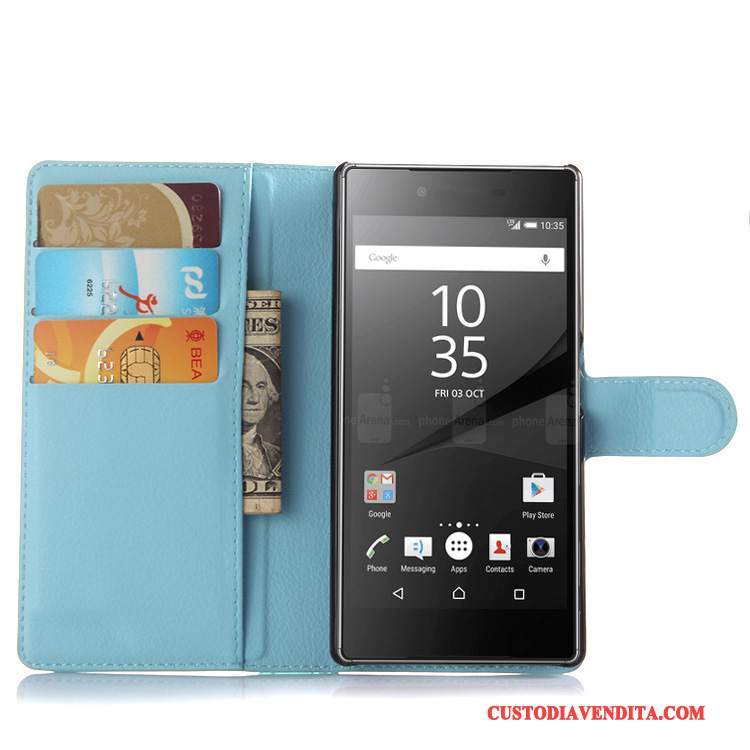 Custodia Sony Xperia Z5 Portafoglio Rosatelefono, Cover Sony Xperia Z5 Pelle