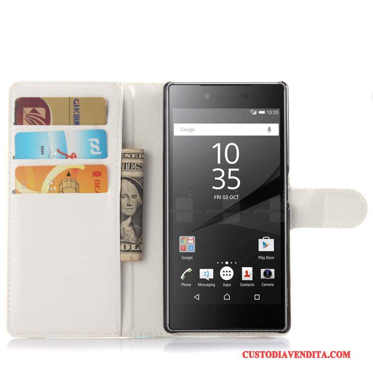 Custodia Sony Xperia Z5 Portafoglio Rosatelefono, Cover Sony Xperia Z5 Pelle