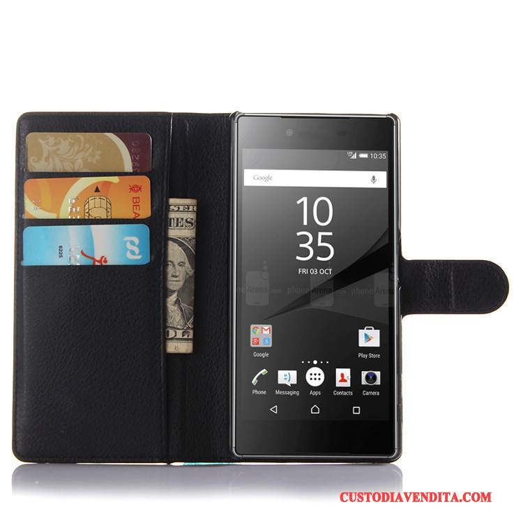 Custodia Sony Xperia Z5 Portafoglio Rosatelefono, Cover Sony Xperia Z5 Pelle