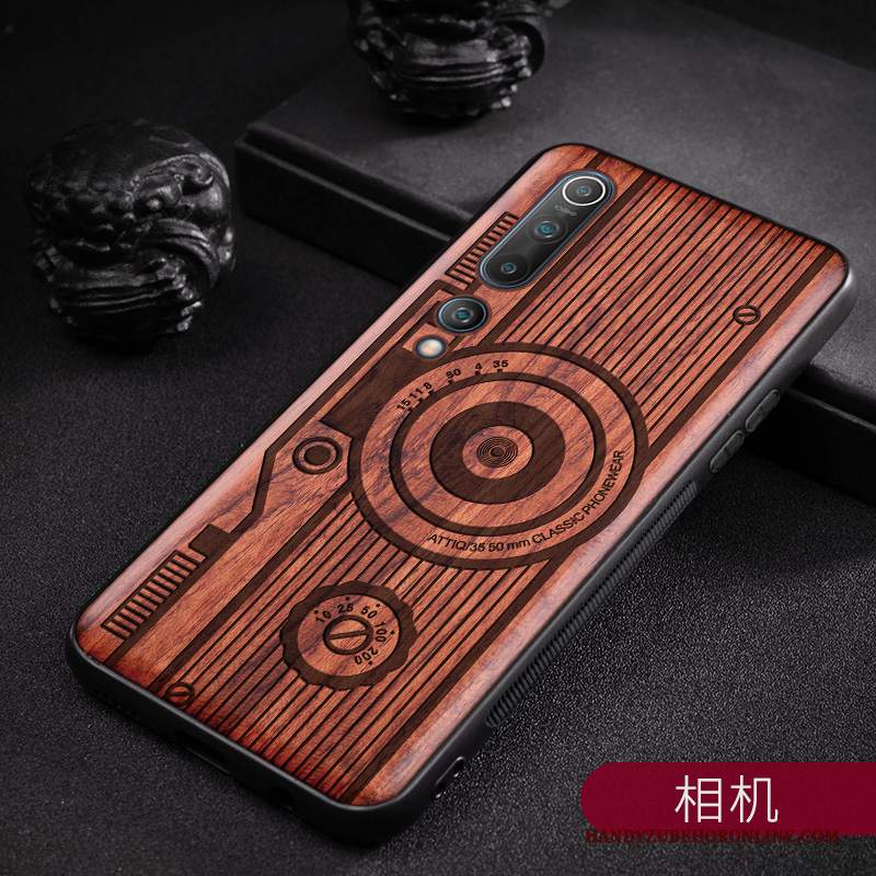 Custodia Xiaomi Mi 10 Legno Massello Modello Tutto Incluso, Cover Xiaomi Mi 10 Protezione Originale Stile Cinese