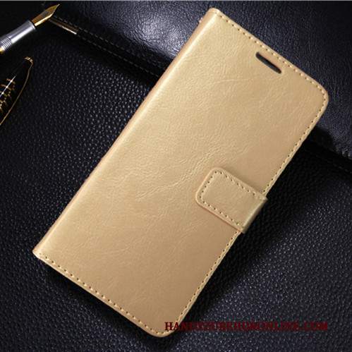 Custodia Xiaomi Mi 10 Pro Folio Anti-caduta Piccola, Cover Xiaomi Mi 10 Pro Pelle Telefono Oro