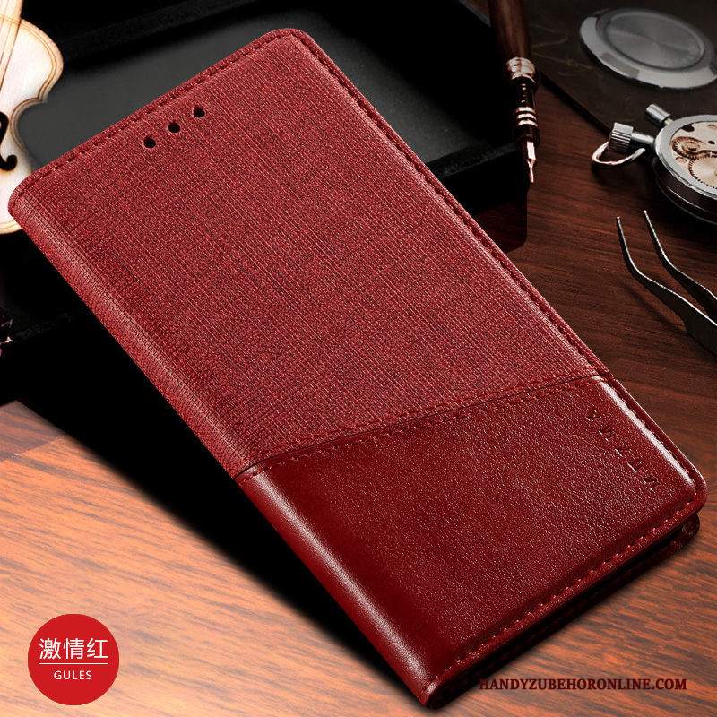 Custodia Xiaomi Mi 10 Pro Pelle Affari Panno, Cover Xiaomi Mi 10 Pro Classic Modello Tutto Incluso