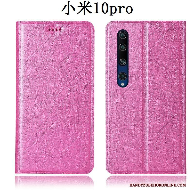 Custodia Xiaomi Mi 10 Pro Pelle Telefono Piccola, Cover Xiaomi Mi 10 Pro Folio Tutto Incluso Blu