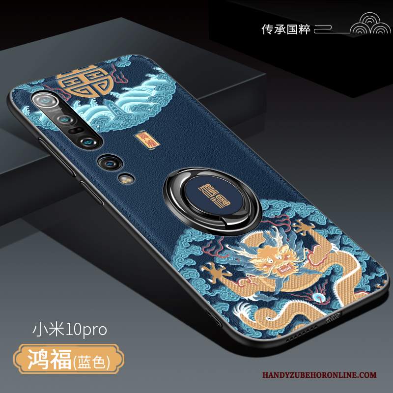 Custodia Xiaomi Mi 10 Pro Silicone Stile Cinese Morbido, Cover Xiaomi Mi 10 Pro Creativo Macchiati Di Personalità