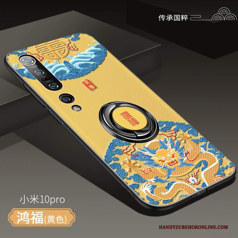 Custodia Xiaomi Mi 10 Pro Silicone Stile Cinese Morbido, Cover Xiaomi Mi 10 Pro Creativo Macchiati Di Personalità