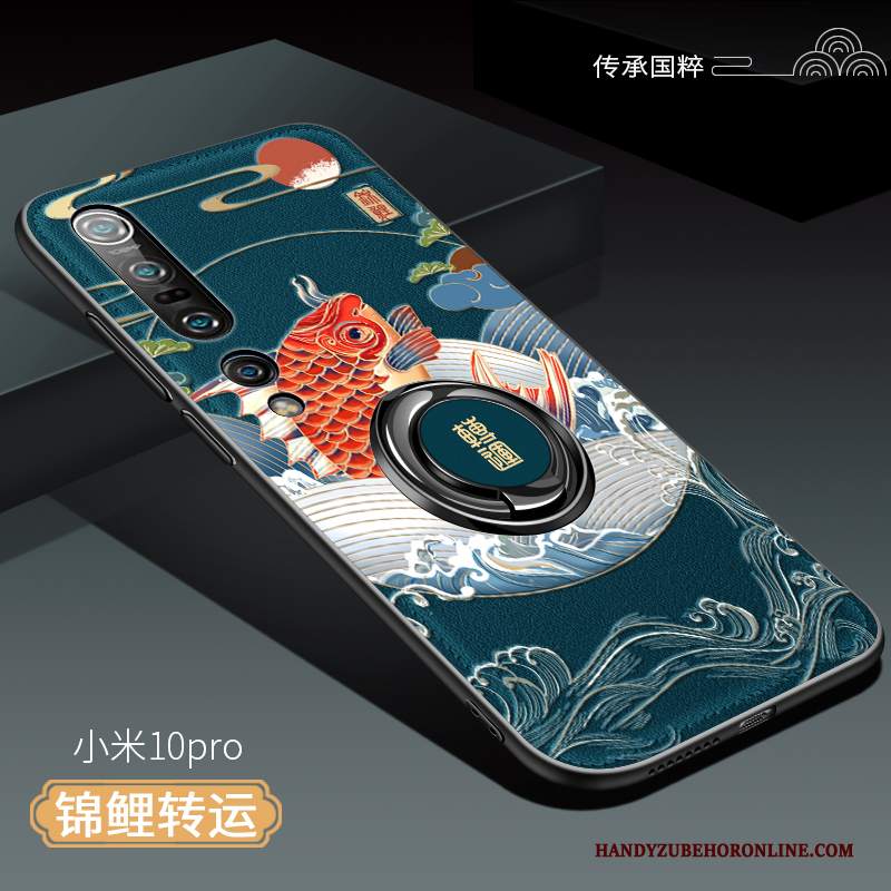 Custodia Xiaomi Mi 10 Pro Silicone Stile Cinese Morbido, Cover Xiaomi Mi 10 Pro Creativo Macchiati Di Personalità