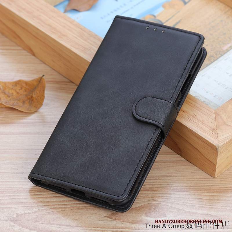 Custodia Xiaomi Mi 10 Pro Vintage Telefono Affari, Cover Xiaomi Mi 10 Pro Pelle Blu Piccola