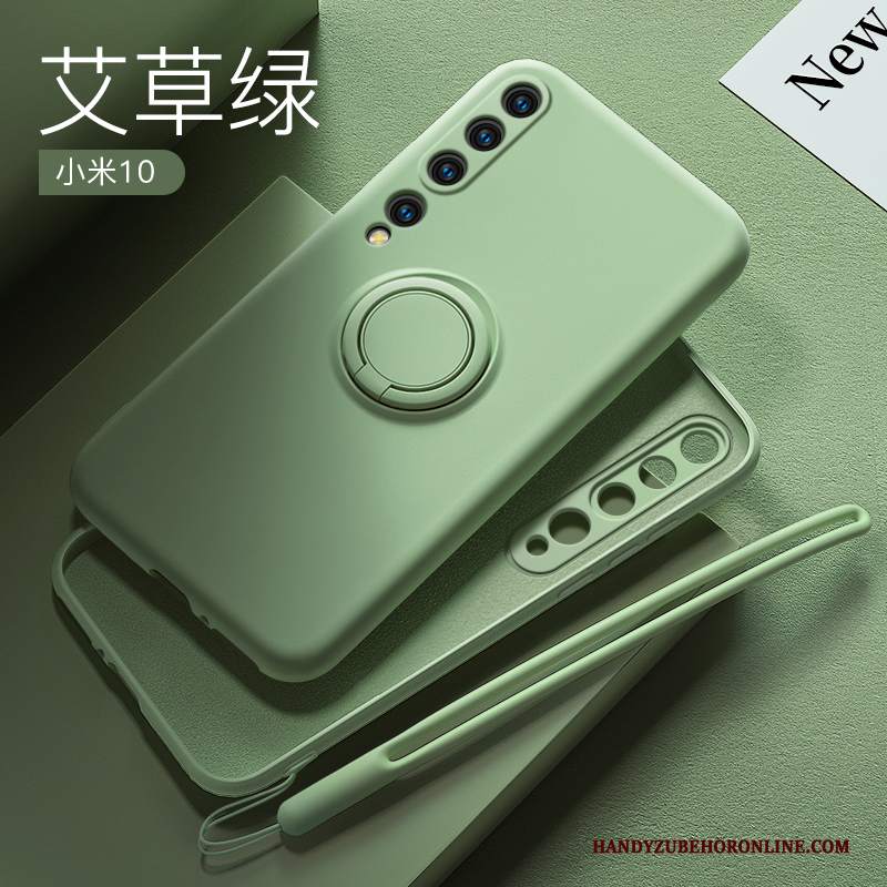 Custodia Xiaomi Mi 10 Silicone Macchiati Ornamenti Appesi, Cover Xiaomi Mi 10 Protezione Piccola Ring