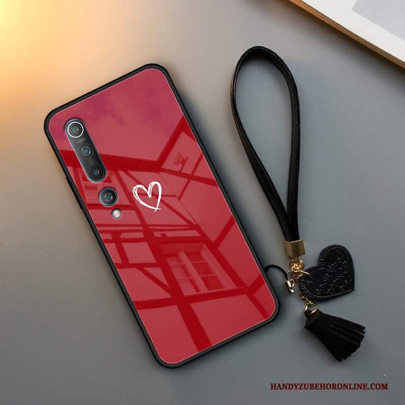 Custodia Xiaomi Mi 10 Silicone Semplici Nuovo, Cover Xiaomi Mi 10 Protezione Net Red Amare