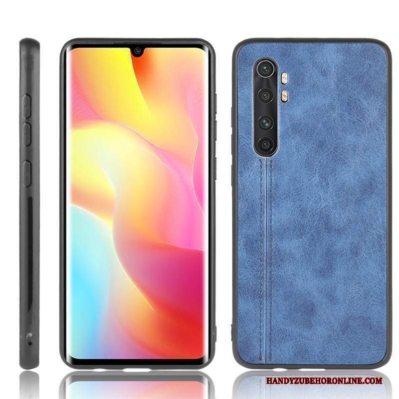 Custodia Xiaomi Mi Note 10 Lite Pelle Mucca Modello, Cover Xiaomi Mi Note 10 Lite Protezione Rosso Piccola