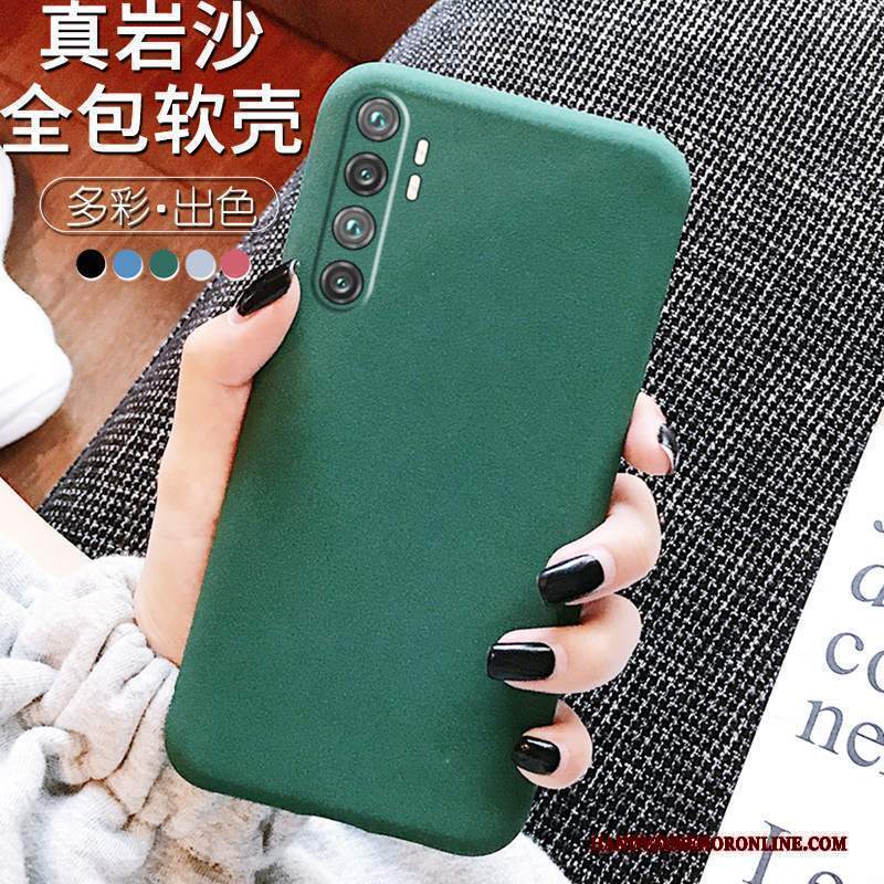 Custodia Xiaomi Mi Note 10 Lite Silicone Monocromatico Grigio, Cover Xiaomi Mi Note 10 Lite Protezione Nero Anti-caduta