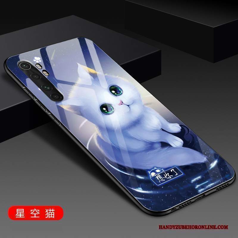 Custodia Xiaomi Mi Note 10 Lite Silicone Piccola Vetro, Cover Xiaomi Mi Note 10 Lite Protezione Difficile Anti-caduta