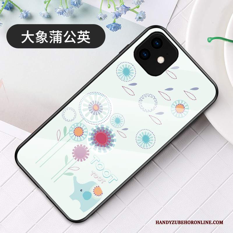 Custodia iPhone 11 Cartone Animato Nuovo Vetro, Cover iPhone 11 Anti-cadutatelefono