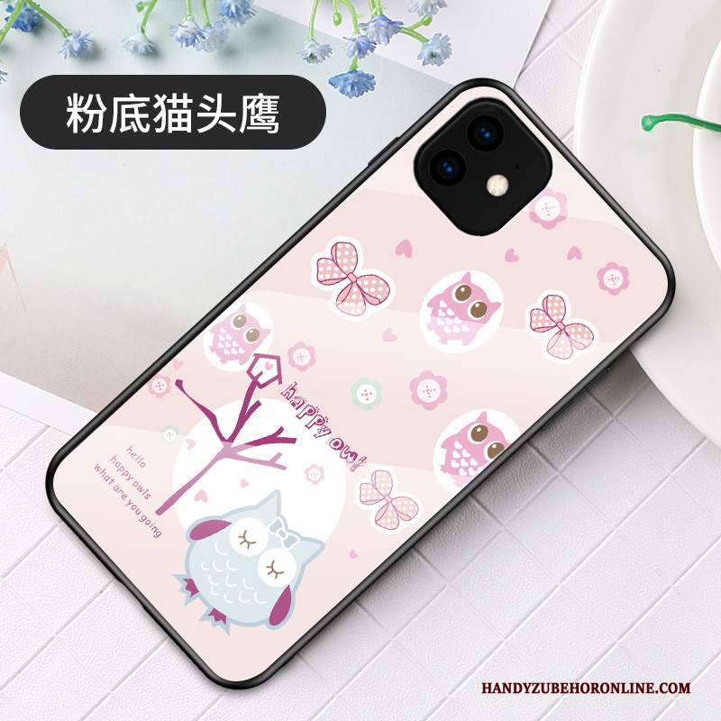 Custodia iPhone 11 Cartone Animato Nuovo Vetro, Cover iPhone 11 Anti-cadutatelefono