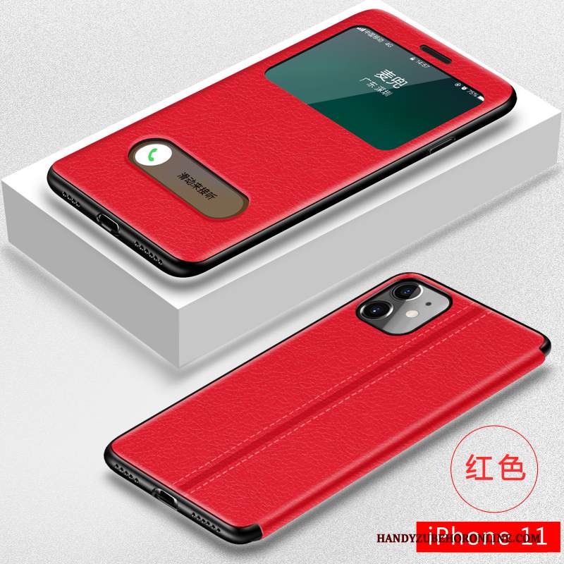 Custodia iPhone 11 Creativo Affari Tutto Incluso, Cover iPhone 11 Pelle Morbido Anti-caduta