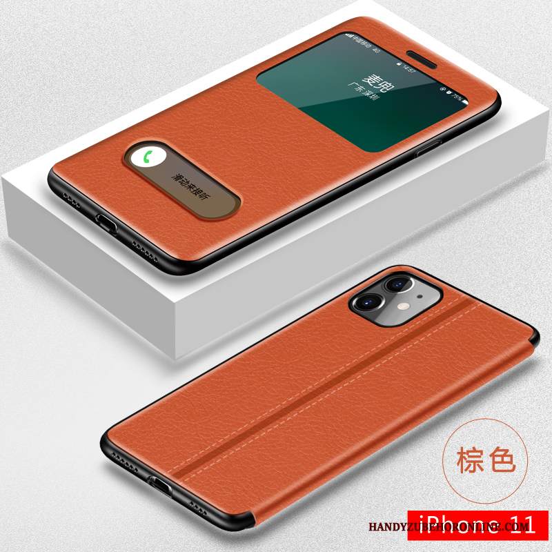 Custodia iPhone 11 Creativo Affari Tutto Incluso, Cover iPhone 11 Pelle Morbido Anti-caduta