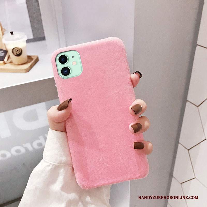 Custodia iPhone 11 Creativo Anti-caduta Di Personalità, Cover iPhone 11 Rosa Semplici